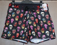 69SLAM T[tpc HIBISCUS SKULL BLACK TCY30C`