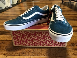 VANS OLD SCHOOL V[Y J[BLUE CORAL TCY9'' i27.0cmj